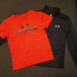 Under Armour Boys Tee and 1/4 Zip